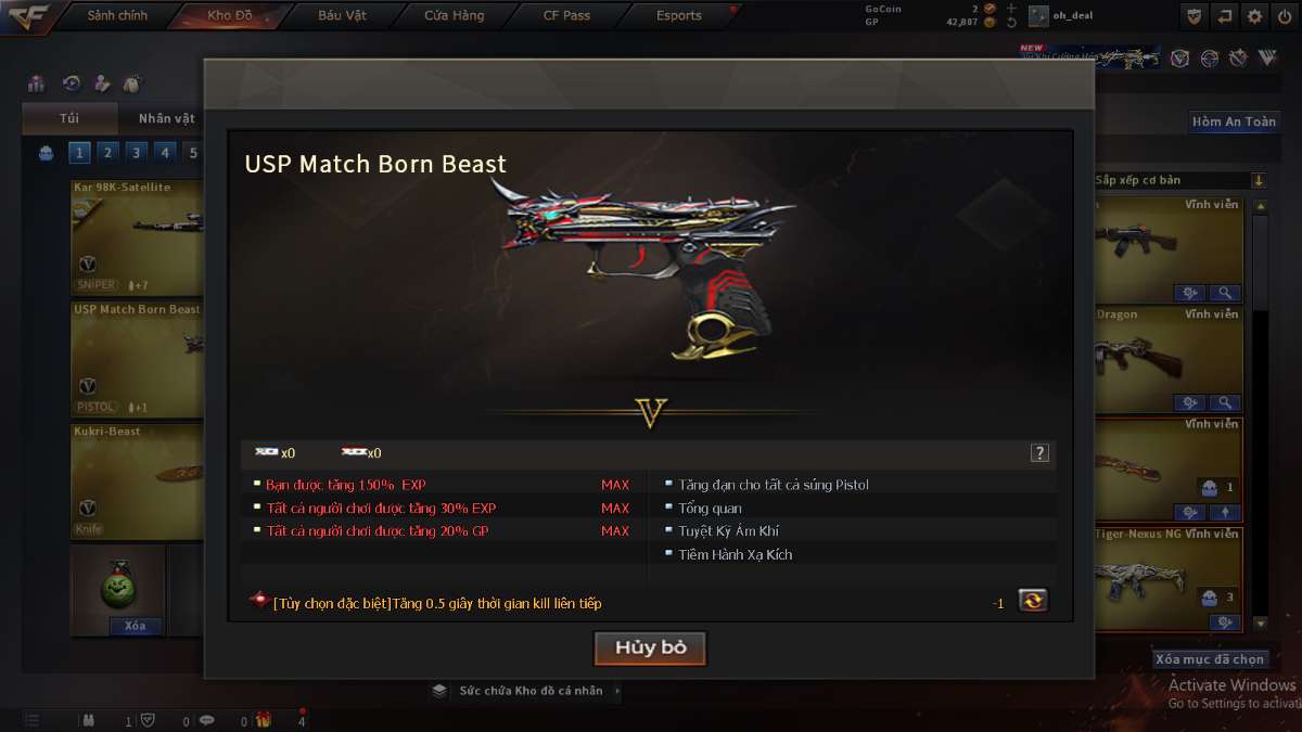 shop acc cf uy tin gia re